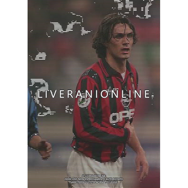 08-01-1998 MILANO-COPPA ITALIA TIM MILAN INTER 5-0 NELLA FOTO PAOLO MALDINI AG ALDO LIVERANI SAS