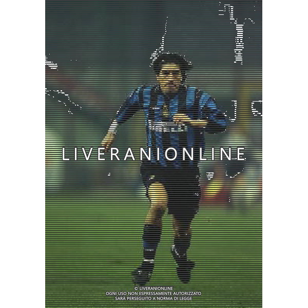 08-01-1998 MILANO-COPPA ITALIA TIM MILAN INTER 5-0 NELLA FOTO IVAN ZAMORANO AG ALDO LIVERANI SAS