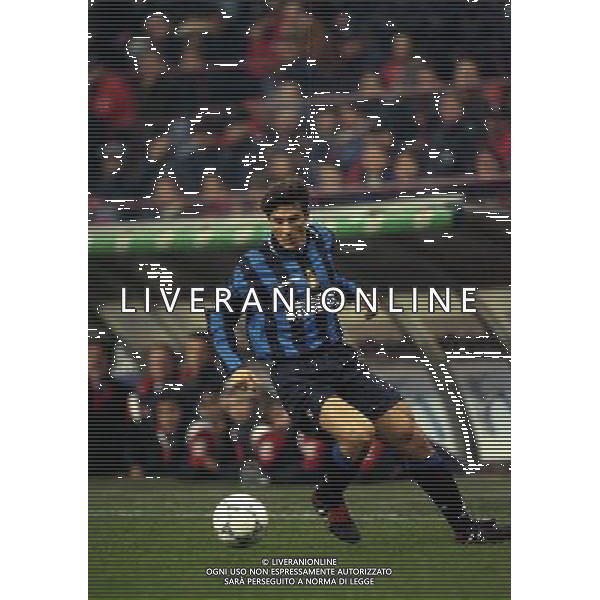 08-01-1998 MILANO-COPPA ITALIA TIM MILAN INTER 5-0 NELLA FOTO JAVIER ZANETTI AG ALDO LIVERANI SAS