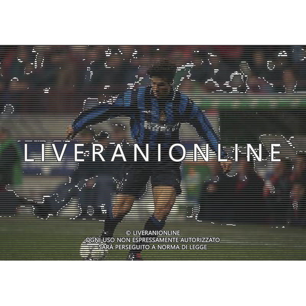 08-01-1998 MILANO-COPPA ITALIA TIM MILAN INTER 5-0 NELLA FOTO JAVIER ZANETTI AG ALDO LIVERANI SAS