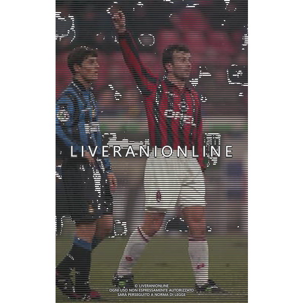 08-01-1998 MILANO-COPPA ITALIA TIM MILAN INTER 5-0 NELLA FOTOJAVIER ZANETTI E DEJAN SAVICEVIC AG ALDO LIVERANI SAS