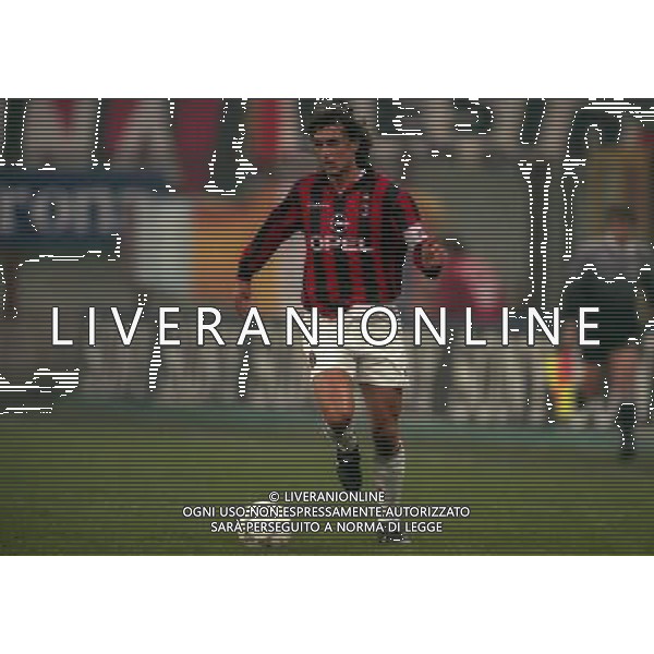08-01-1998 MILANO-COPPA ITALIA TIM MILAN INTER 5-0 NELLA FOTO PAOLO MALDINI AG ALDO LIVERANI SAS