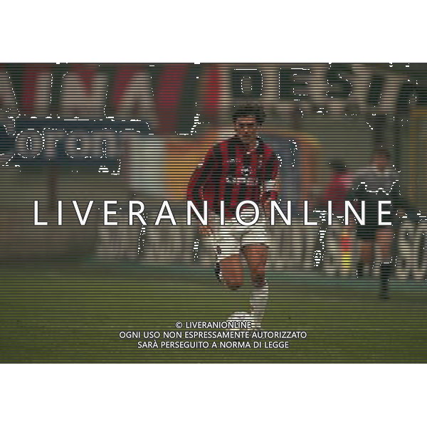 08-01-1998 MILANO-COPPA ITALIA TIM MILAN INTER 5-0 NELLA FOTO PAOLO MALDINI AG ALDO LIVERANI SAS