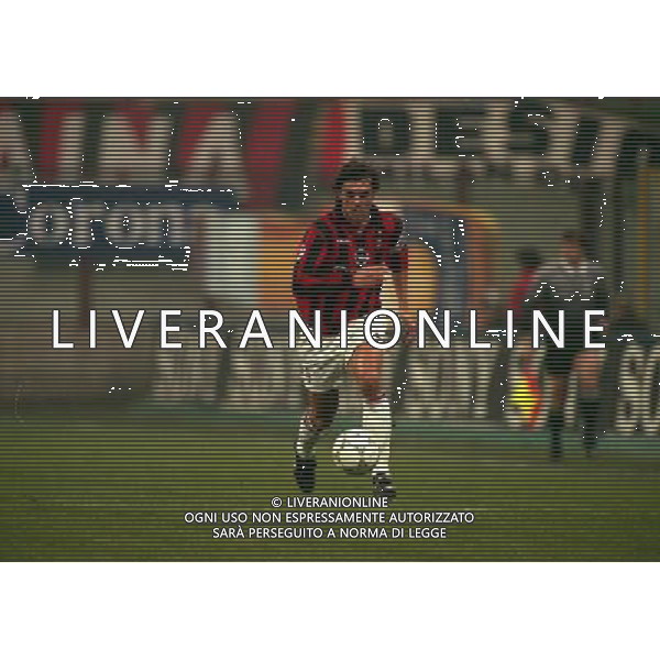 08-01-1998 MILANO-COPPA ITALIA TIM MILAN INTER 5-0 NELLA FOTO PAOLO MALDINI AG ALDO LIVERANI SAS