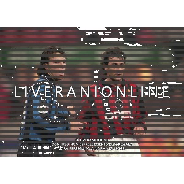 08-01-1998 MILANO-COPPA ITALIA TIM MILAN INTER 5-0 NELLA FOTO MAURIZIO GANZ E FRANCESCO COLONNESE AG ALDO LIVERANI SAS