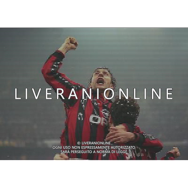 08-01-1998 MILANO-COPPA ITALIA TIM MILAN INTER 5-0 NELLA FOTO ESULTANZA MAURIZIO GANZ AG ALDO LIVERANI SAS