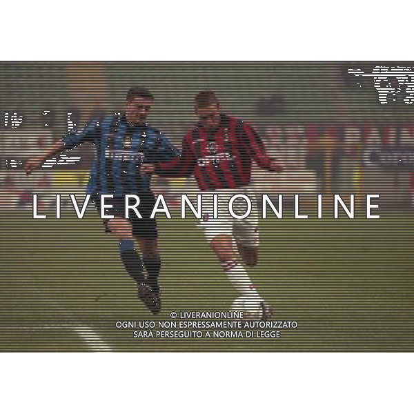 08-01-1998 MILANO-COPPA ITALIA TIM MILAN INTER 5-0 NELLA FOTO LUIGI SARTOR E LEONARDO AG ALDO LIVERANI SAS