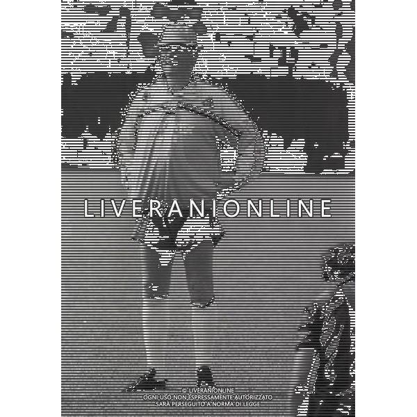 RETROSPETTIVA NILS LIEDHOLM ALLENATORE MILAN NELLA FOTO NILS LIEDHOLM ALLENAMENTO MILAN AG ALDO LIVERANI SAS