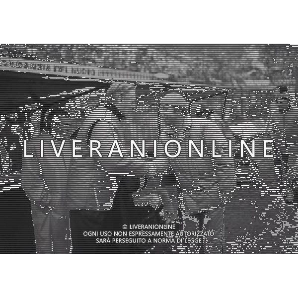 RETROSPETTIVA NILS LIEDHOLM ALLENATORE MILAN NELLA FOTO NILS LIEDHOLM CON OTTAVIO BIANCHI AG ALDO LIVERANI SAS