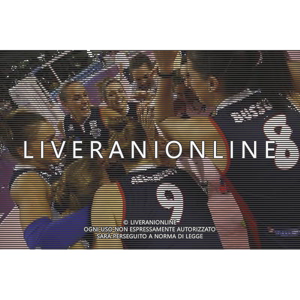 MyCicero Volley Pesaro - Lardini Filottrano Volley 26/12/2017 nella foto: esultanza mycicero Â©Claudio Zamagni/Agenzia Aldo Liverani 