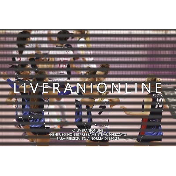 MyCicero Volley Pesaro - Lardini Filottrano Volley 26/12/2017 nella foto: esultanza mycicero Â©Claudio Zamagni/Agenzia Aldo Liverani 