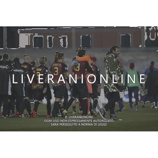 Bassano Virtus - Alma Juventus Fano Campionato di calcio Serie C girone B 22/12/2017 nella foto: esultanza bassano virtus ©Claudio Zamagni/Agenzia Aldo Liverani 