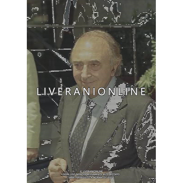 1999 MILANO RIUNIONE DEI PRESIDENTI DI SERIE A E B IN LEGA CALCIO NELLA FOTO CORRADO FERLAINO PRESIDENTE NAPOLI CALCIO AG ALDO LIVERANI SAS