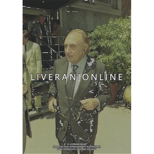 1999 MILANO RIUNIONE DEI PRESIDENTI DI SERIE A E B IN LEGA CALCIO NELLA FOTO CORRADO FERLAINO PRESIDENTE NAPOLI CALCIO AG ALDO LIVERANI SAS