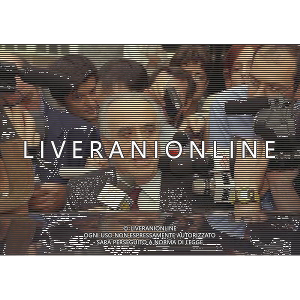 1999 MILANO RIUNIONE DEI PRESIDENTI DI SERIE A E B IN LEGA CALCIO NELLA FOTO FRANCO SENSI PRESIDENTE ROMA CALCIO AG ALDO LIVERANI SAS