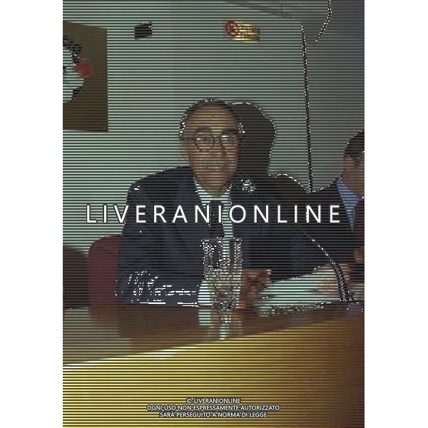 1999 MILANO RIUNIONE DEI PRESIDENTI DI SERIE A E B IN LEGA CALCIO NELLA FOTO FRANCO CARRARO AG ALDO LIVERANI SAS