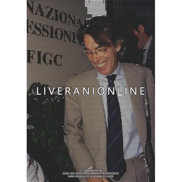 1999 MILANO RIUNIONE DEI PRESIDENTI DI SERIE A E B IN LEGA CALCIO NELLA FOTO MASSIMO MORATTI AG ALDO LIVERANI SAS