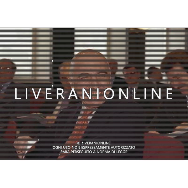 1999 MILANO RIUNIONE DEI PRESIDENTI DI SERIE A E B IN LEGA CALCIO NELLA FOTO ADRIANO GALLIANI AMMINISTRATORE DELEGATO MILAN AG ALDO LIVERANI SAS