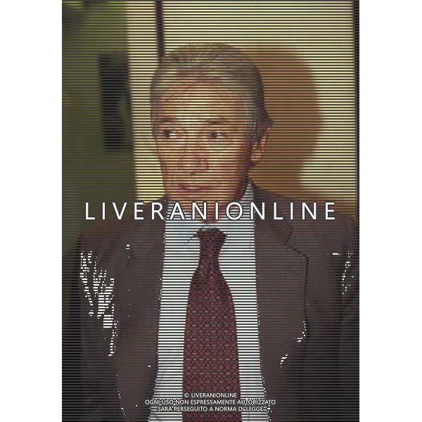 1999 MILANO RIUNIONE DEI PRESIDENTI DI SERIE A E B IN LEGA CALCIO NELLA FOTO EDMEO LUGARESI PRESIDENTE CESENA CALCIO AG ALDO LIVERANI SAS