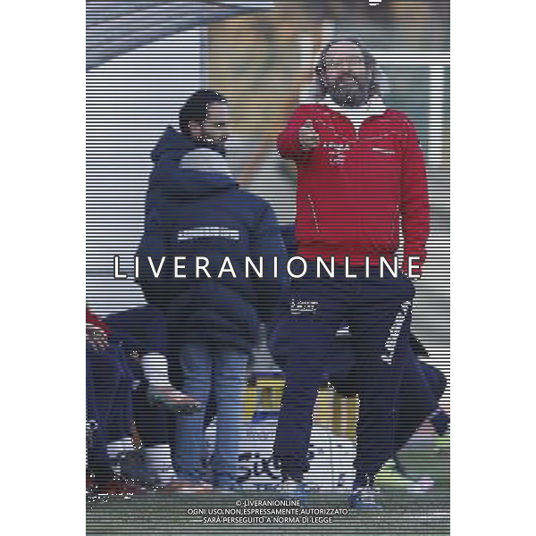 Santarcangelo - Gubbio Campionato di calcio serie C girone B 29/12/2017 nella foto: Allenatore Dino Pagliari Â©Claudio Zamagni/Agenzia Aldo Liverani 