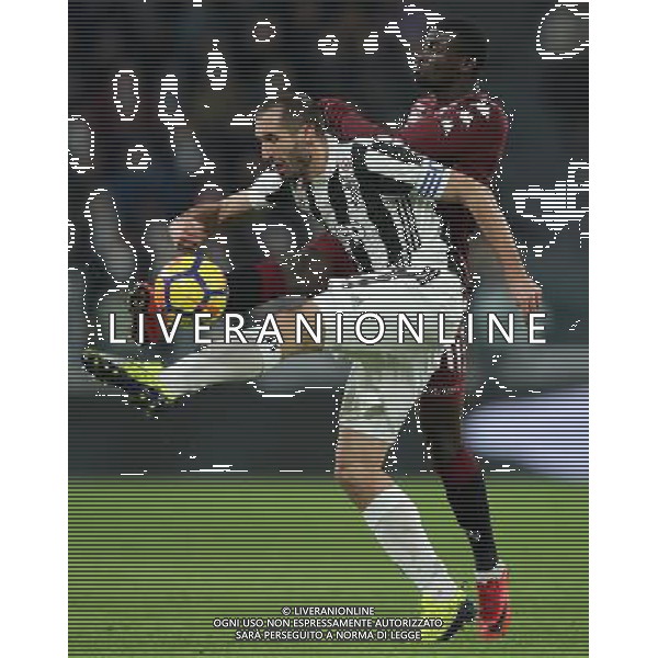 Coppa Italia TIM Cup 2017/2018 Quarti di Finale Torino - 03.01.2018 Juventus-Torino Nella Foto: giorgio chiellini e n\'baye niang /Ph.Vitez-Ag. Aldo Liverani
