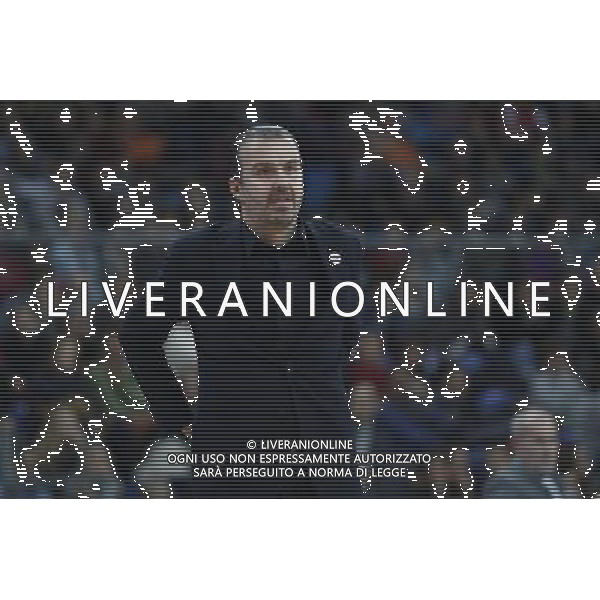 Lega Basket serie A Victoria Libertas Pesaro - EA7 Emporio Armani Milano 02/01/2018 nella foto: coach Simone Pianigiani ©Claudio Zamagni/Agenzia Aldo Liverani coach Simone Pianigiani during basketball match between Victoria Libertas Pallacanestro Pesaro and EA7 Emporio Armani Milano at Adriatic Arena in Pesaro on January 02 2018 photo credit Claudio Zamagni/Aldo Liverani Photo Agency 