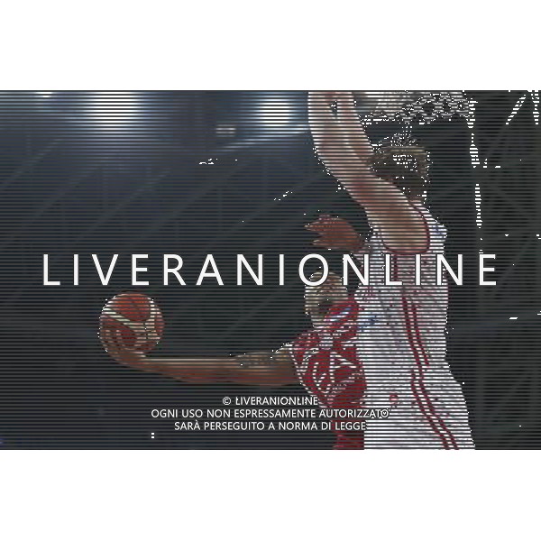 Lega Basket serie A Victoria Libertas Pesaro - EA7 Emporio Armani Milano 02/01/2018 nella foto: Jerrells Curtis ©Claudio Zamagni/Agenzia Aldo Liverani Jerrells Curtis during basketball match between Victoria Libertas Pallacanestro Pesaro and EA7 Emporio Armani Milano at Adriatic Arena in Pesaro on January 02 2018 photo credit Claudio Zamagni/Aldo Liverani Photo Agency 