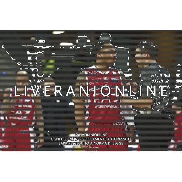 Lega Basket serie A Victoria Libertas Pesaro - EA7 Emporio Armani Milano 02/01/2018 nella foto: Jerrells Curtis ©Claudio Zamagni/Agenzia Aldo Liverani Jerrells Curtis during basketball match between Victoria Libertas Pallacanestro Pesaro and EA7 Emporio Armani Milano at Adriatic Arena in Pesaro on January 02 2018 photo credit Claudio Zamagni/Aldo Liverani Photo Agency 