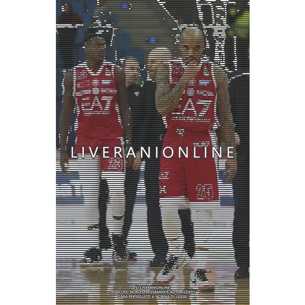 Lega Basket serie A Victoria Libertas Pesaro - EA7 Emporio Armani Milano 02/01/2018 nella foto: Theodore Jordan ©Claudio Zamagni/Agenzia Aldo Liverani Theodore Jordan during basketball match between Victoria Libertas Pallacanestro Pesaro and EA7 Emporio Armani Milano at Adriatic Arena in Pesaro on January 02 2018 photo credit Claudio Zamagni/Aldo Liverani Photo Agency 
