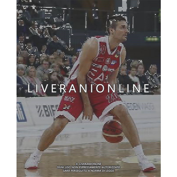 Lega Basket serie A Victoria Libertas Pesaro - EA7 Emporio Armani Milano 02/01/2018 nella foto: Cinciarini Andrea ©Claudio Zamagni/Agenzia Aldo Liverani Cinciarini Andrea during basketball match between Victoria Libertas Pallacanestro Pesaro and EA7 Emporio Armani Milano at Adriatic Arena in Pesaro on January 02 2018 photo credit Claudio Zamagni/Aldo Liverani Photo Agency 