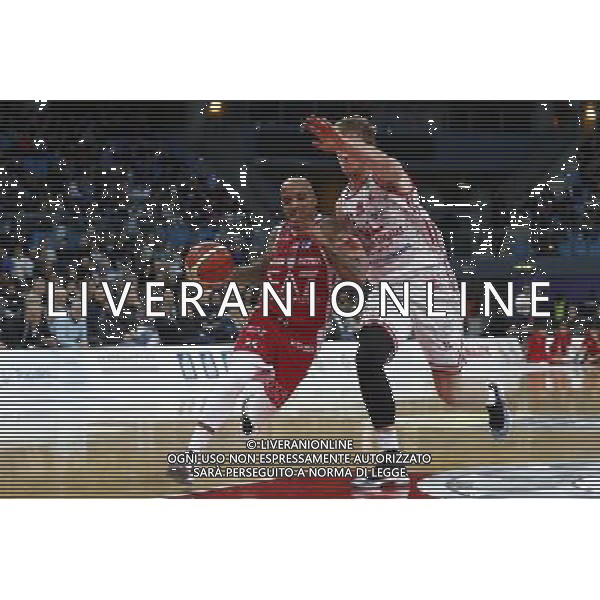Lega Basket serie A Victoria Libertas Pesaro - EA7 Emporio Armani Milano 02/01/2018 nella foto: Theodore Jordan e Mika Erik ©Claudio Zamagni/Agenzia Aldo Liverani Theodore Jordan and Mika Erik during basketball match between Victoria Libertas Pallacanestro Pesaro and EA7 Emporio Armani Milano at Adriatic Arena in Pesaro on January 02 2018 photo credit Claudio Zamagni/Aldo Liverani Photo Agency 