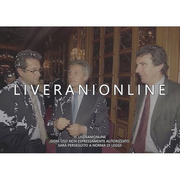 20-12-1998 MILANO HOTEL PRINCIPE E SAVOIA FESTA NATALIZIA LEGA CALCIO nella foto julio velasco con sergio cragnotti e dino zoff ag aldo liverani sas
