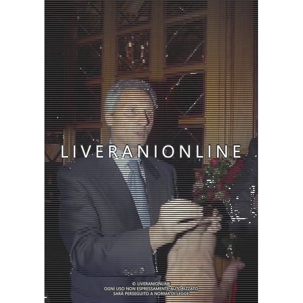 20-12-1998 MILANO HOTEL PRINCIPE E SAVOIA FESTA NATALIZIA LEGA CALCIO nella foto sergio cragnotti ag aldo liverani sas