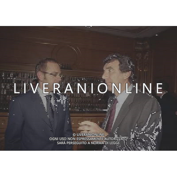 20-12-1998 MILANO HOTEL PRINCIPE E SAVOIA FESTA NATALIZIA LEGA CALCIO nella foto enrico mantovani con dino zoff ag aldo liverani sas