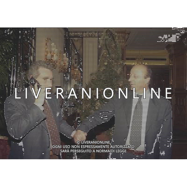 20-12-1998 MILANO HOTEL PRINCIPE E SAVOIA FESTA NATALIZIA LEGA CALCIO nella foto oscar damiani e luciano moggi ag aldo liverani sas