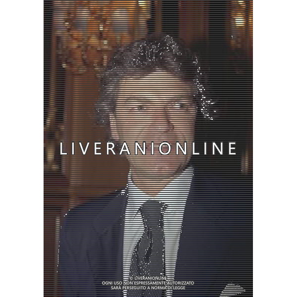 20-12-1998 MILANO HOTEL PRINCIPE E SAVOIA FESTA NATALIZIA LEGA CALCIO nella foto giancarlo antognoni ag aldo liverani sas