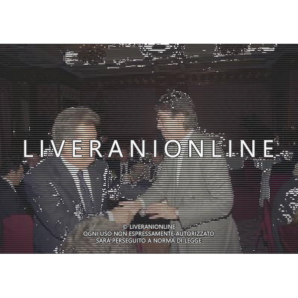 20-12-1998 MILANO HOTEL PRINCIPE E SAVOIA FESTA NATALIZIA LEGA CALCIO nella foto massimo moratti e vittorio cecchi gori ag aldo liverani sas