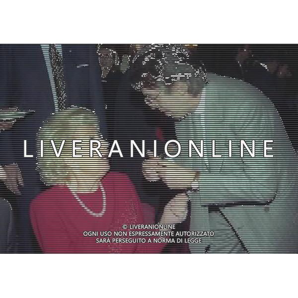 20-12-1998 MILANO HOTEL PRINCIPE E SAVOIA FESTA NATALIZIA LEGA CALCIO nella foto lady renata fraizzoli e massimo moratti ag aldo liverani sas
