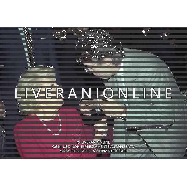 20-12-1998 MILANO HOTEL PRINCIPE E SAVOIA FESTA NATALIZIA LEGA CALCIO nella foto lady renata fraizzoli e massimo moratti ag aldo liverani sas