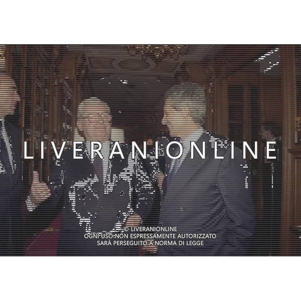 20-12-1998 MILANO HOTEL PRINCIPE E SAVOIA FESTA NATALIZIA LEGA CALCIO nella foto vittorio chiusano e sergio cragnotti ag aldo liverani sas