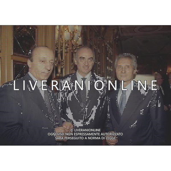 20-12-1998 MILANO HOTEL PRINCIPE E SAVOIA FESTA NATALIZIA LEGA CALCIO nella foto luciano moggi-antonio giraudo e sergio cragnotti ag aldo liverani sas