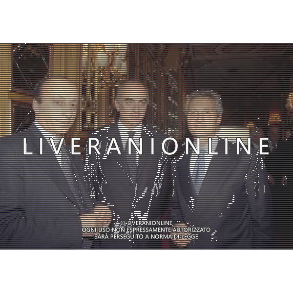 20-12-1998 MILANO HOTEL PRINCIPE E SAVOIA FESTA NATALIZIA LEGA CALCIO nella foto luciano moggi-antonio giraudo e sergio cragnotti ag aldo liverani sas