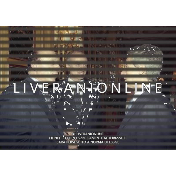 20-12-1998 MILANO HOTEL PRINCIPE E SAVOIA FESTA NATALIZIA LEGA CALCIO nella foto luciano moggi-antonio giraudo e sergio cragnotti ag aldo liverani sas