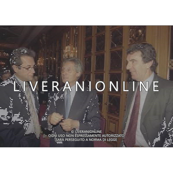 20-12-1998 MILANO HOTEL PRINCIPE E SAVOIA FESTA NATALIZIA LEGA CALCIO nella foto julio velasco sergio cragnotti e dino zoff ag aldo liverani sas