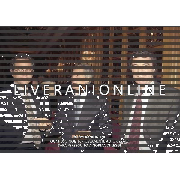 20-12-1998 MILANO HOTEL PRINCIPE E SAVOIA FESTA NATALIZIA LEGA CALCIO nella foto julio velasco sergio cragnotti e dino zoff ag aldo liverani sas