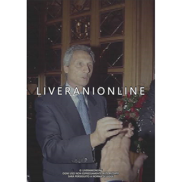 20-12-1998 MILANO HOTEL PRINCIPE E SAVOIA FESTA NATALIZIA LEGA CALCIO nella foto sergio cragnotti ag aldo liverani sas