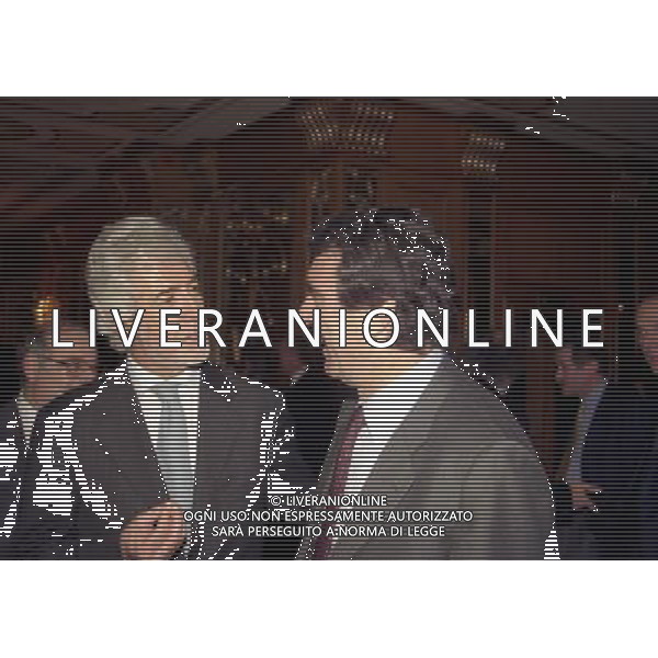 20-12-1998 MILANO HOTEL PRINCIPE E SAVOIA FESTA NATALIZIA LEGA CALCIO nella foto gian battista pastorello con dino zoff ag aldo liverani sas