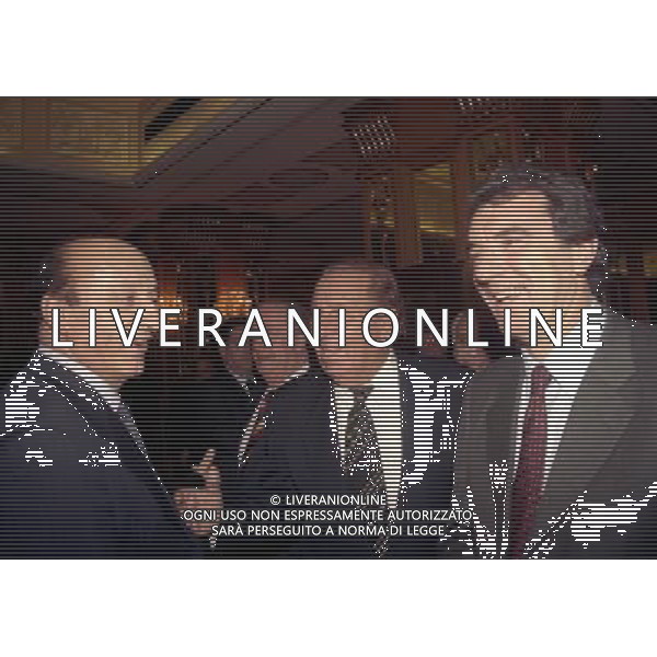 20-12-1998 MILANO HOTEL PRINCIPE E SAVOIA FESTA NATALIZIA LEGA CALCIO nella foto luciano moggi e dino zoff ag aldo liverani sas