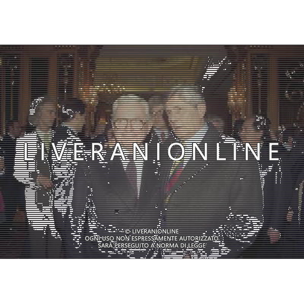 20-12-1998 MILANO HOTEL PRINCIPE E SAVOIA FESTA NATALIZIA LEGA CALCIO nella foto vittorio chiusano e luciano nizzola ag aldo liverani sas