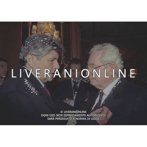 20-12-1998 MILANO HOTEL PRINCIPE E SAVOIA FESTA NATALIZIA LEGA CALCIO nella foto vittorio chiusano e luciano nizzola ag aldo liverani sas